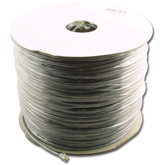 6C Silver Satin Telephone Wire - 500'