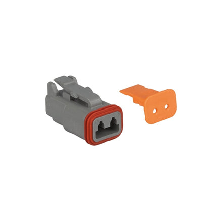 2-Pin Deutsch-style Weatherproof Connector Set, Male and Female for 16-14AWG Wire