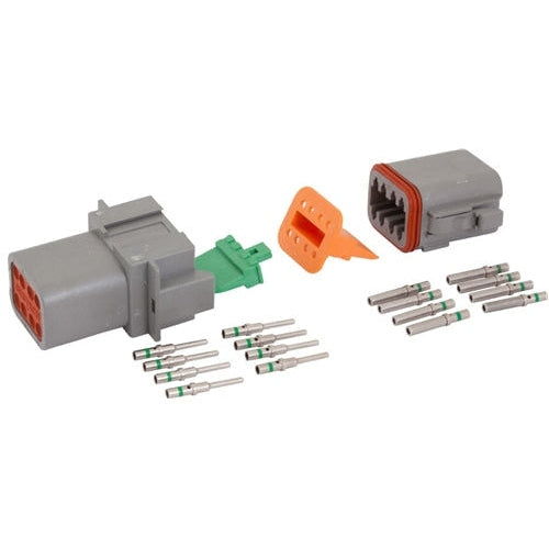 8-Pin Deutsch-style Weatherproof Connector Set, Male and Female for 20-16AWG Wire