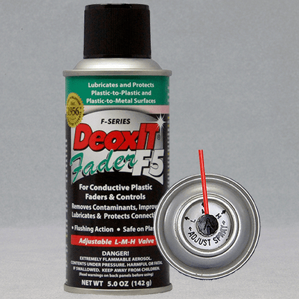 DeoxIT® Fader F5 Spray – 5% Solution, 142 g