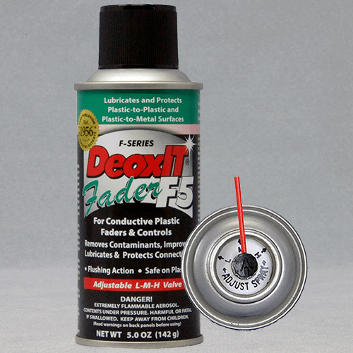 DeoxIT® Fader F5 Spray – 5% Solution, 142 g