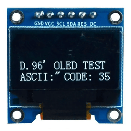 High-quality .96" Blue SPI OLED LCD Module