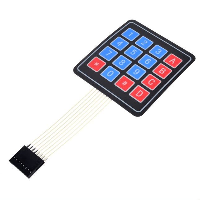 4×4 Matrix 16-Key Membrane Switch Keypad