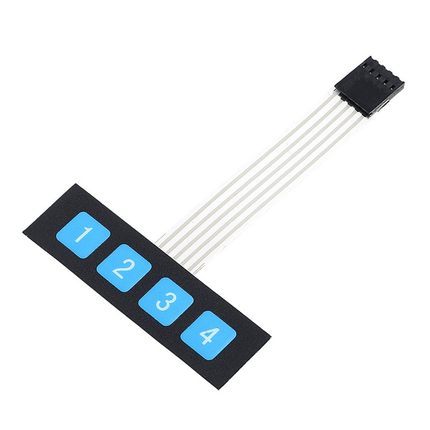 1×4 Key Matrix Membrane Switch Keypad
