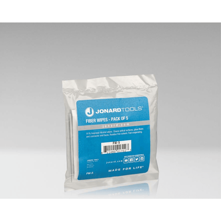 Fiber Wipes 91% isopropyl alcohol Pkg. 5