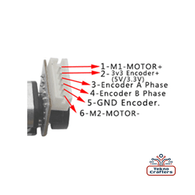 6V 30:1 Gear Ratio DC Motor with 3 Gears