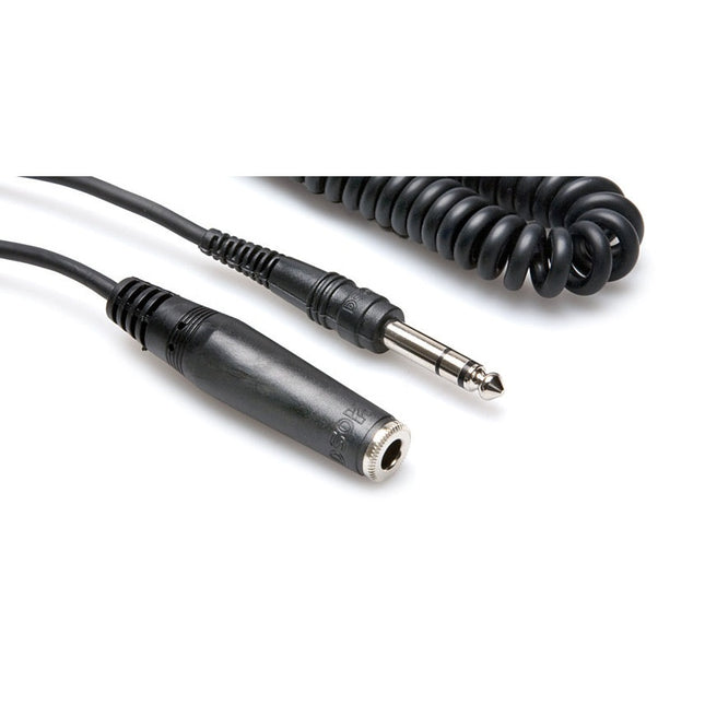 1/4" TRS Male to Female 25' Coiled Heaphone Extension
