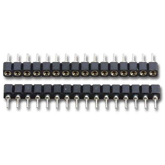 40 Round Pin Socket Strips, Pack of 2 pcs