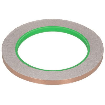 Double-Sided Conductive Copper Foil Tape with Adhesive Backing 1/4"W x 65'