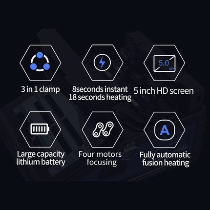 6-Motor Touchscreen Core-Alignment Fusion Splicer