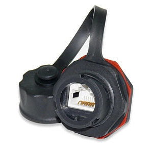 Category 6 Shielded Industrial Grade Jack with Protective Cap, IP67 Rated