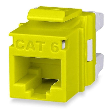 RJ45 Category 6 MT-Series Unscreened Keystone Jacks, Yellow