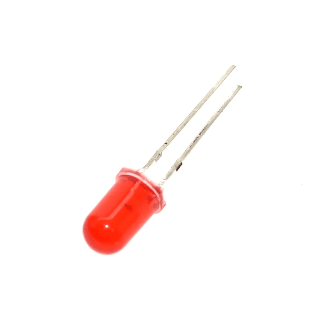 Red 5mm LED, 28mm Leg, 5/pkg.