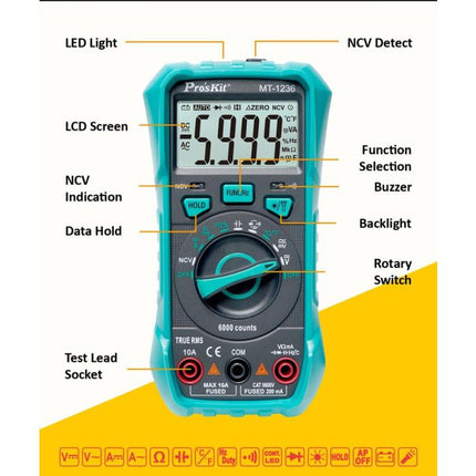 3-5/6 True-RMS Compact Digital Multimeter