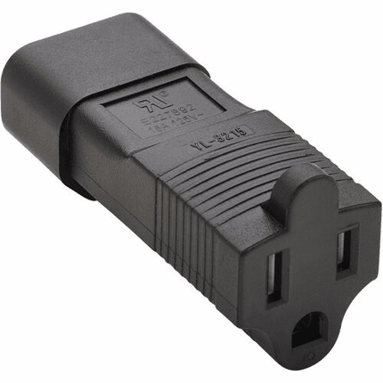 NEMA 5-15R to C14 Power Cord Adapter – 15A, 125V