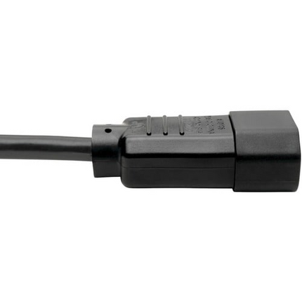 NEMA 5-15R to C14 Computer AC Power Cable – 2 ft., 13A, 125V, 16 AWG