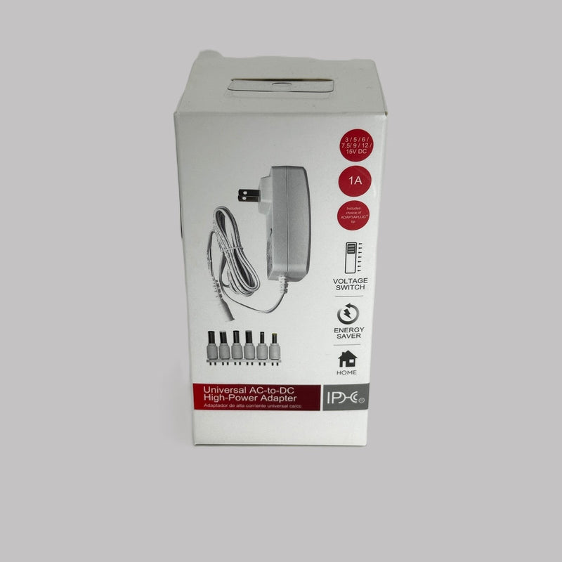 3-12VDC 1A Universal AC-to-DC High Power Adapter