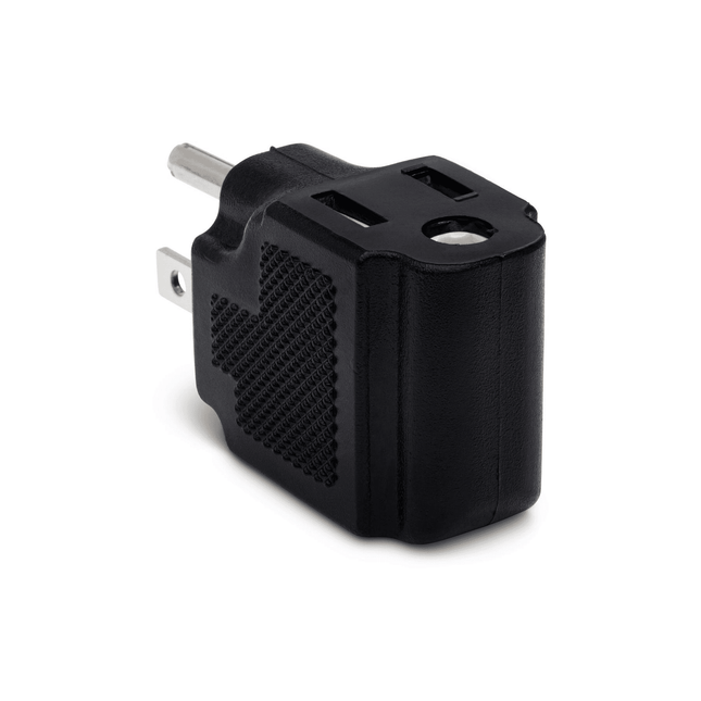 Right-Angle NEMA 5-15R to NEMA 5-15P AC Power Adaptor