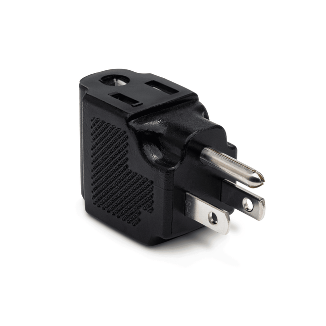 Right-Angle NEMA 5-15R to NEMA 5-15P AC Power Adaptor
