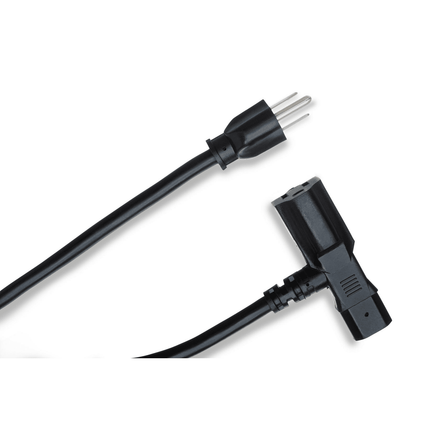 Piggyback IEC C13 to NEMA 5‑15P Power Cord 1 ft