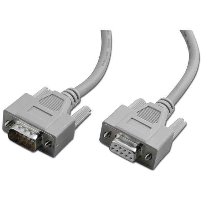 9‑Pin Male to Female Serial Cable, 25 ft