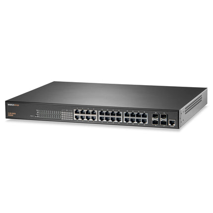 Signamax SC53050: 24-Port PoE+ Switch with 4 SFP+ 10G Uplinks