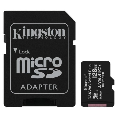 128GB microSDXC Canvas Select Plus Memory Card and Adapter