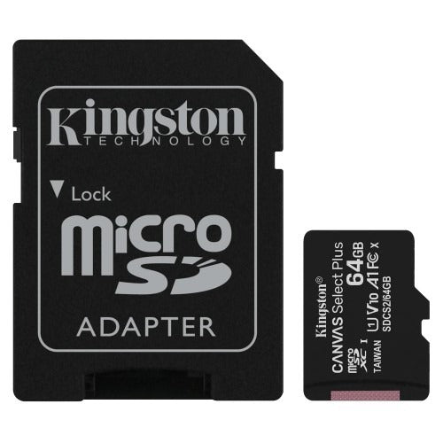 64GB microSDXC Canvas Select Plus Memory Card and Adapter