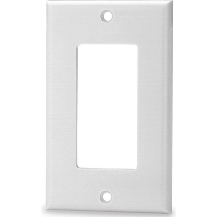 Single Gang Decora Faceplate, White