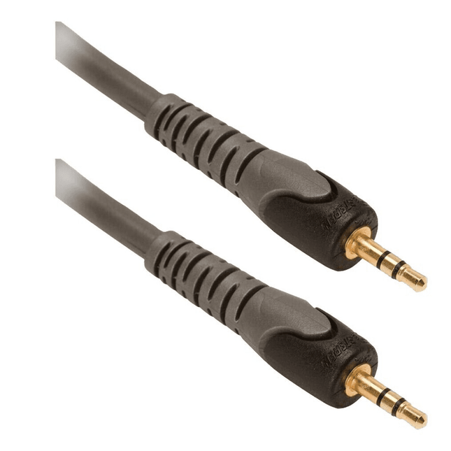 3 ft 3.5mm Stereo Audio Cable – Male to Male, Gray