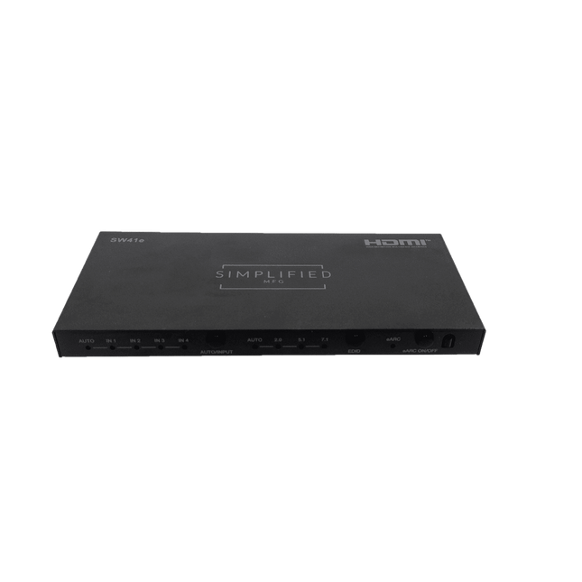 4x1 4K HDMI Switch with eARC/ARC, Ethernet Control, and Seamless Switching