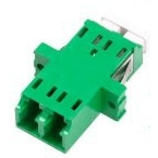 Singlemode Duplex LC/APC Fiber Coupler, Green