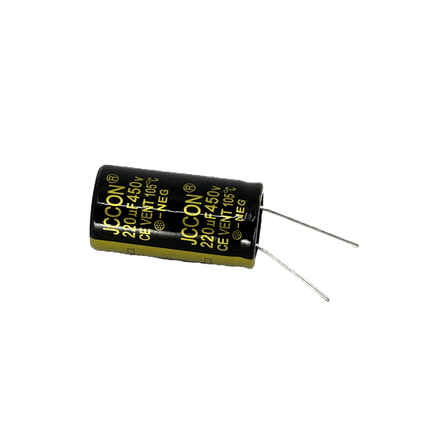 220uf 450V 20% 105 deg. C Radial Lead Aluminum Electrolytic Capacitor 2-pack