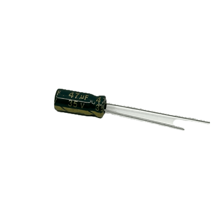47uf 35V 20% 105 deg. C Radial Lead Aluminum Electrolytic Capacitor 2/pack
