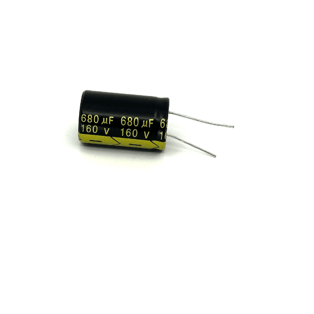 680uf 160V 20% 105 deg. C Radial Lead Aluminum Electrolytic Capacitor 2-pack