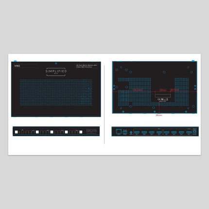 4K/UHD Fast Switch Thin Mount Matrix with Video Wall Function