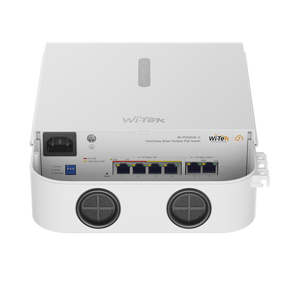 4 PoE Fast Ethernet Ports and 2 Uplink Ports EasySmart Cloud Managed Outdoor PoE Switch