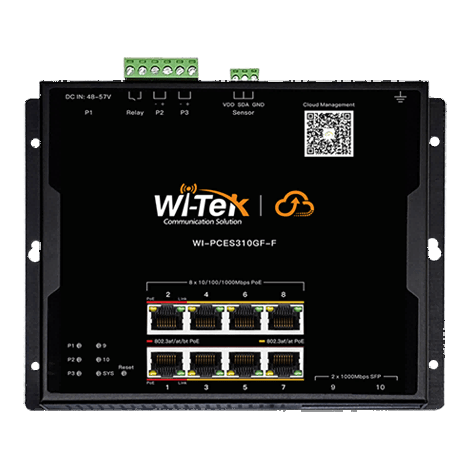8-Port Gigabit PoE+ Flat Network Switch