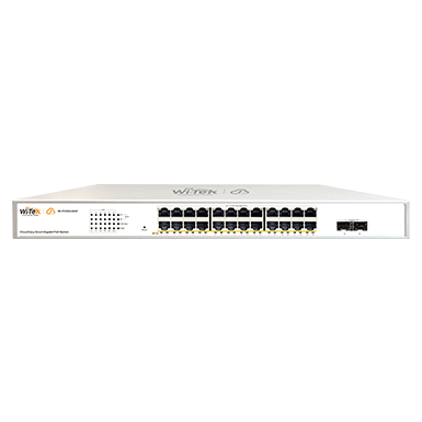 24-Port Cloud Managed PoE+ Gigabit Network Switch