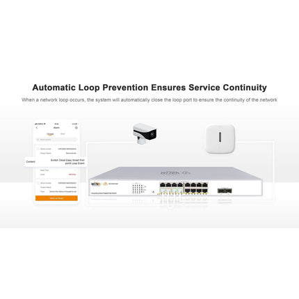 24-Port Cloud Managed PoE+ Gigabit Network Switch