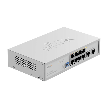 8FE+2GE 100W PoE Switch, supports 250m PoE Transmit, 60W on ports 1-2