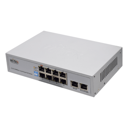 8-port 250 Meter Long Range PoE+ Network Switch