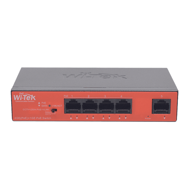 5-port PoE+ Gigabit Ethernet Switch with Optional Enhanced CCTV Mode