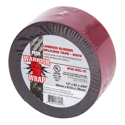 Linered Rubber Splicing Tape - 1.5" Width