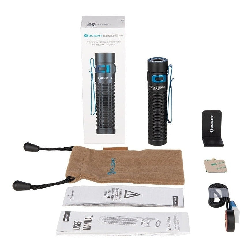 olight baton pro 2000 lumens portable rechargeable pocket-size edc flashlight Olight Baton 3 Pro Max