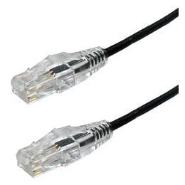 10ft Black Cat 6 Mini Patch Cable