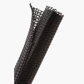 1/2" Black Expandable Braided Sleeving "Flexo F6" - 10' Mini Pack