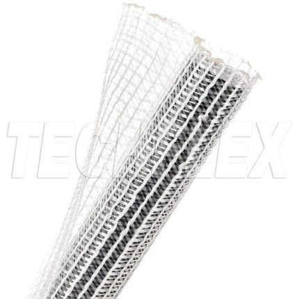 1" White Expandable Braided Sleeving "Flexo F6" - 6' Mini Pack