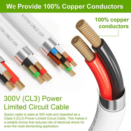 16/2 Stranded Shielded Plenum Cable – 1000 ft White