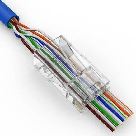 Cat 5e Feed-through RJ45 Modular Plugs